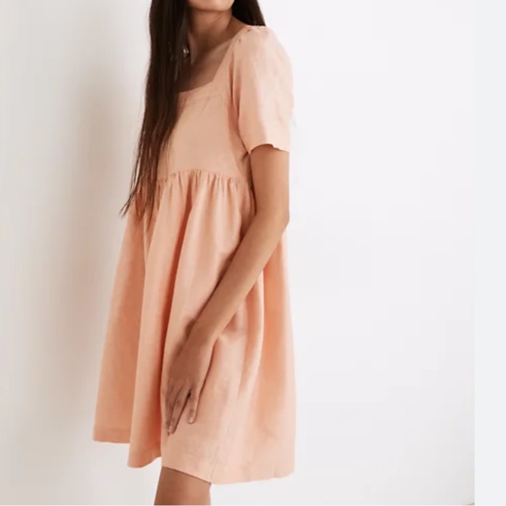 Madewell linen blend Allie dress M